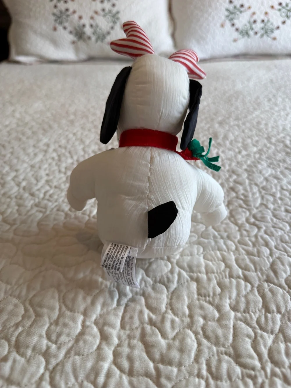Peanuts Plush Reindeer SnoopyStuffed Animal Toy Christmas Holiday White Black 6
